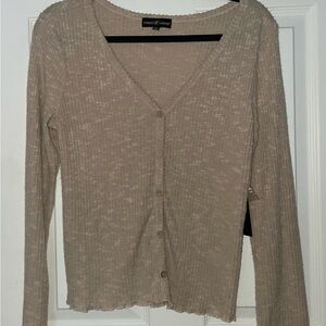 Almost Famous Tan Shirt NWT Size Large